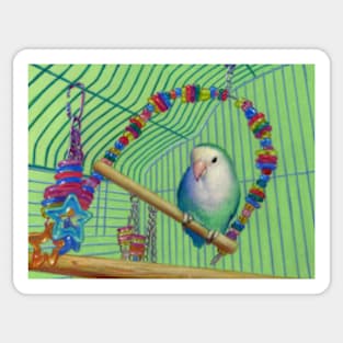 Blue the Love Bird Sticker